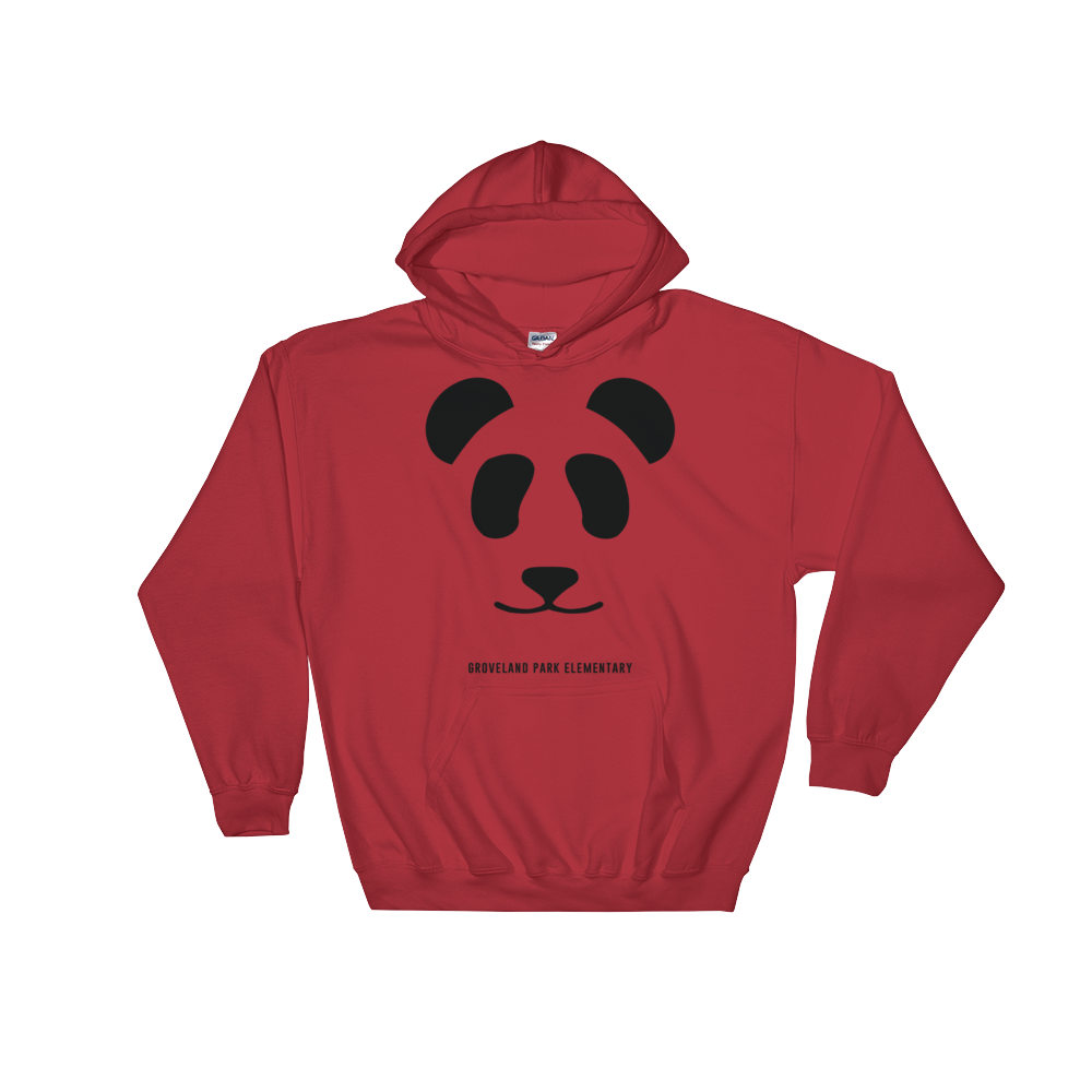 Big Panda Logo :: Adult Red Hoodie